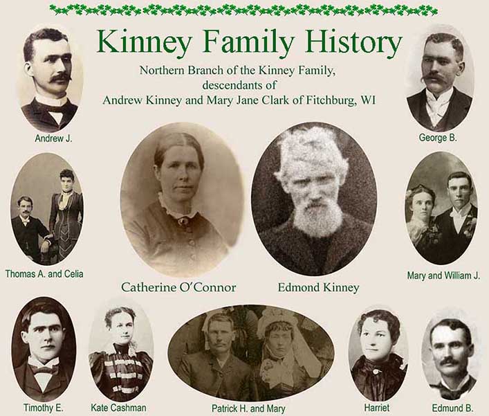 title image, composite of Edmond Kinney family